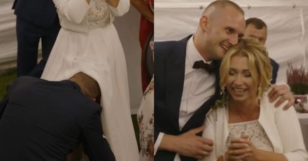 "Ślub od pierwszego wejrzenia". Kamil CAŁUJE IZĘ PO UDZIE na weselu...