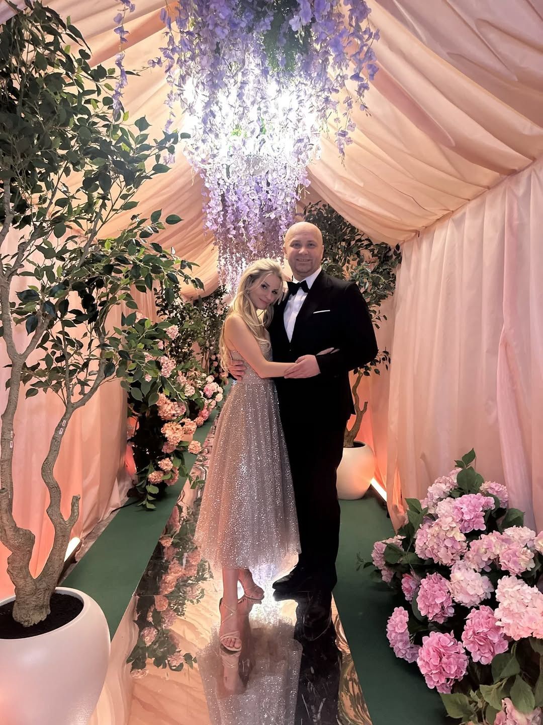 Anita Szydłowska i Adrian Szymaniak na zabawie sylwestrowej