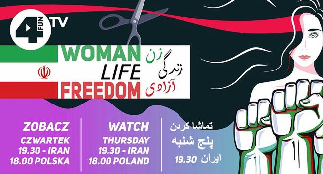 4Fun.TV z komunikatem wspierającym Iranki w wojnie o wolność (wideo)