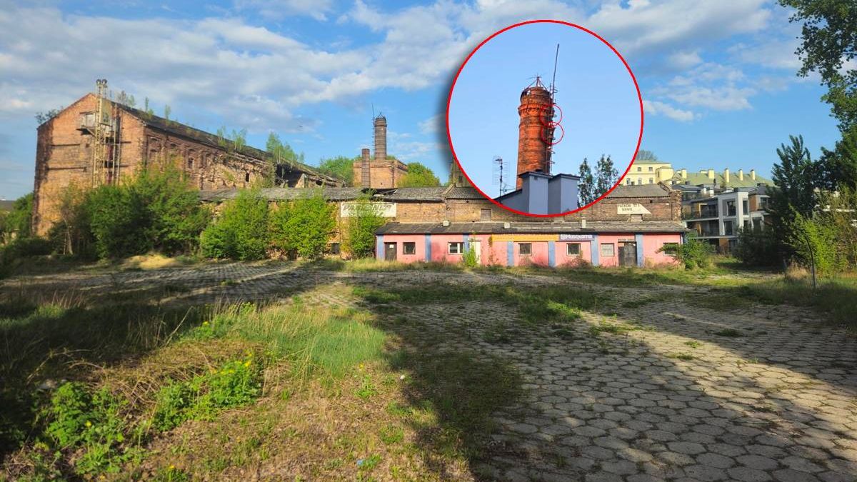 Wspięli się na wieżę budynku w centrum Lublina, który grozi zawaleniem