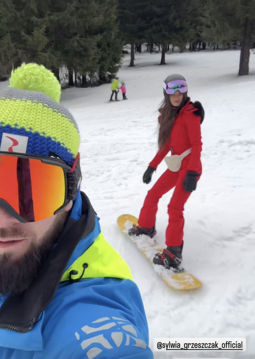 Sylwia Grzeszczak i Maciej Buzała na stoku