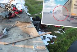 Nagranie z S8. Tragiczny wypadek. TIR spadł z wiaduktu uderzony przez BMW
