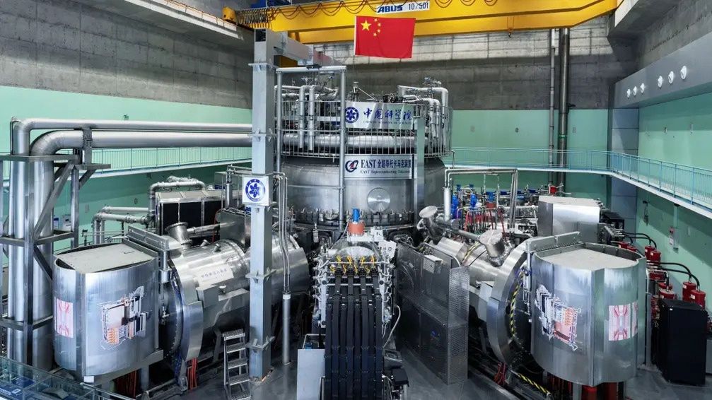 The Chinese reactor heated plasma to over 100 million degrees.