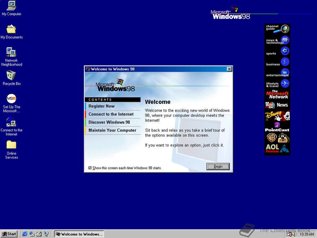 Pierwsze wydanie Windows 98 (fot. The Collection Book)