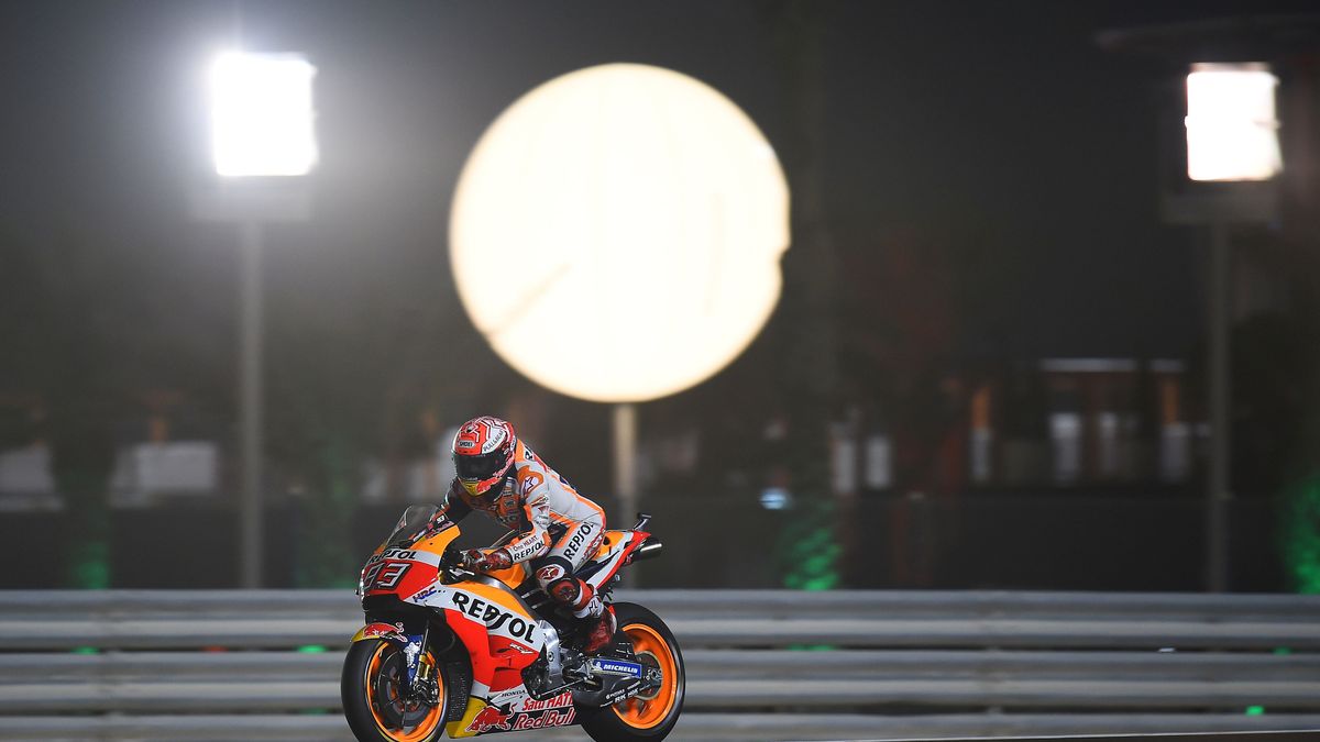 Marc Marquez na torze w Katarze