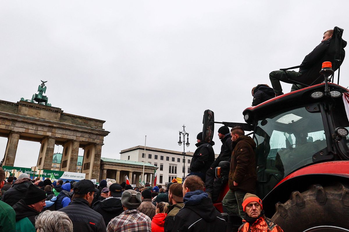 Protest rolników w Berlinie