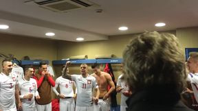 Boniek skakał z radości razem z piłkarzami. Zobacz, jak Biało-Czerwoni świętowali wygraną