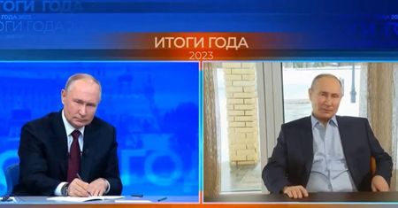 Putin zobaczył swojego sobowtóra. Jego mina mówi wszystko