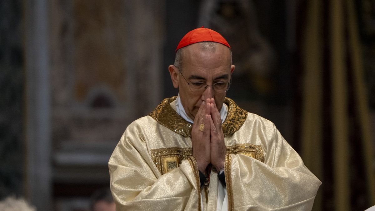 ROME, ITALY - 2024/12/29: Cardinal Baldassare Reina celebrates Holy Mass on the occasion of the Opening of the Holy Door at St John in Lateran Basilica in Rome. Cardinal Baldassare Reina celebrates Holy Mass on the occasion of the Opening of the Holy Door at St John in Lateran Basilica in Rome. (Photo by Stefano Costantino/SOPA Images/LightRocket via Getty Images)
