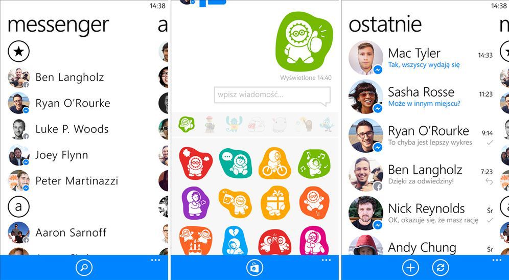 Facebook Messenger zawitał na Windows Phone