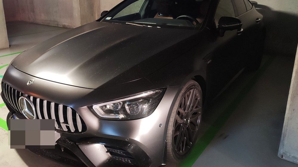 Mercedes-AMG GT odzyskany przez policję