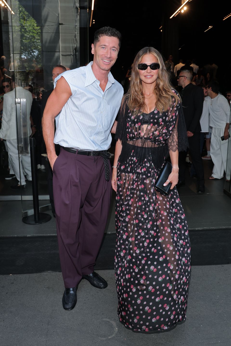 Robert Lewandowski na pokazie Dolce&Gabbana 
