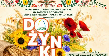 Mieszkańcy Łubianki podziękują za plony podczas gminnych dożynek