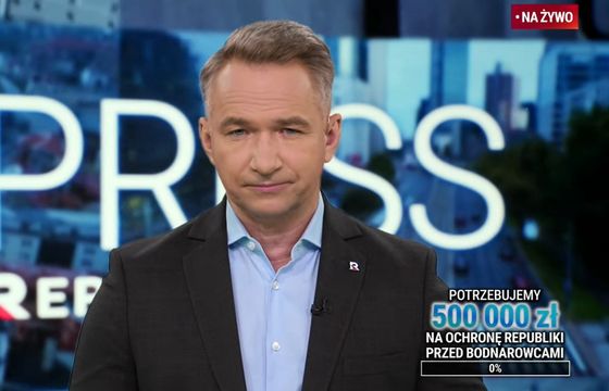 Republika znów zbiera pieniądze od widzów. „Na system ochrony”