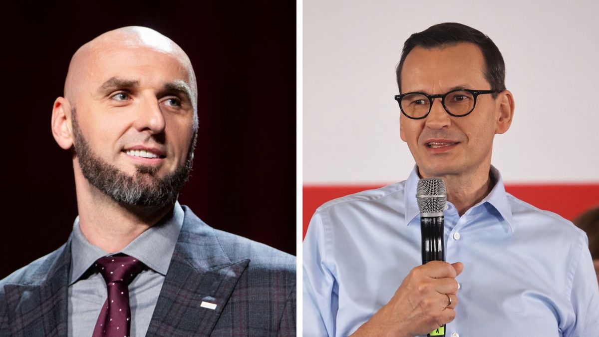 Marcin Gortat i Mateusz Morawiecki