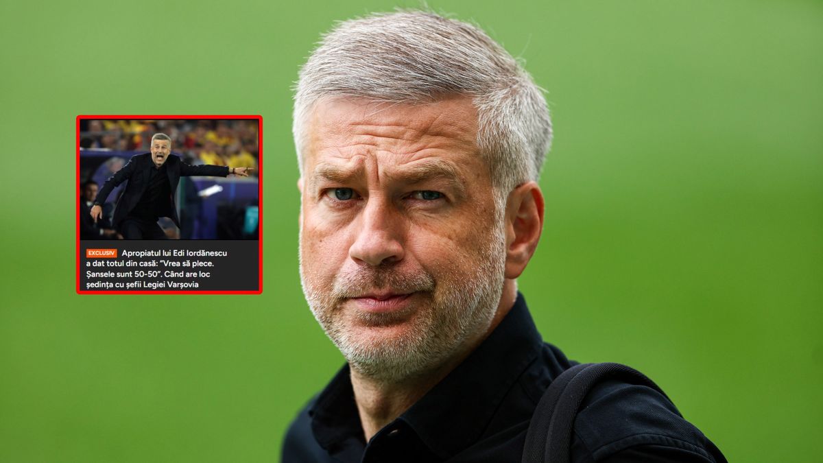 Getty Images / Na zdjęciu: Edward Iordanescu chce odejść z Legii Warszawa