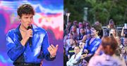Oskar Cyms podbija Festiwal w Sopocie 2025. Wpadł w publikę w towarzystwie ochrony