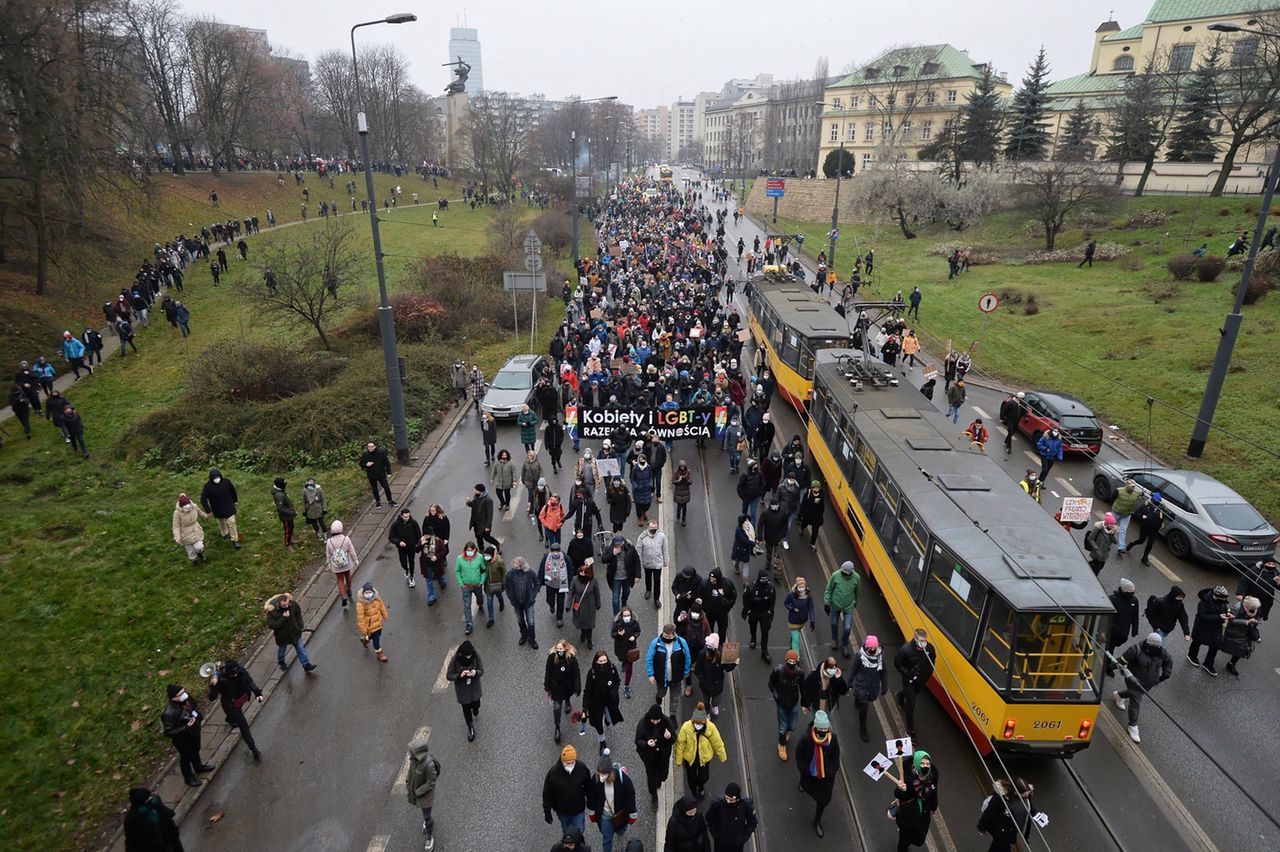 Zdjęcie dnia. Strajk Kobiet pod hasłem "Idziemy po wolność!"