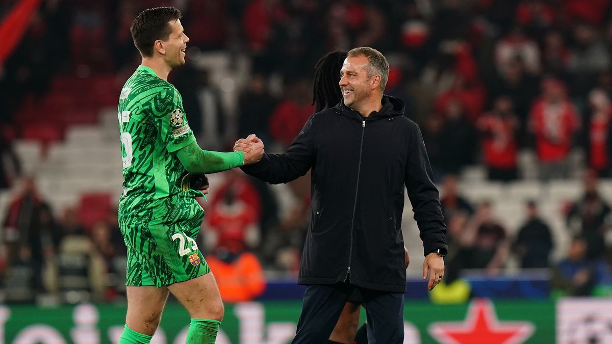 Getty Images / Gualter Fatia / Na zdjęciu: Wojciech Szczęsny i Hansi Flick.