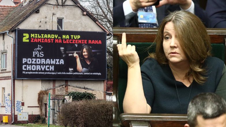 Joanna Lichocka żąda PRZEPROSIN za billboardy ze swoim niesławnym "gestem"! Twierdzi, że przypisano jej ZŁE INTENCJE