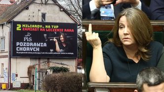 Joanna Lichocka żąda PRZEPROSIN za billboardy ze swoim niesławnym "gestem"! Twierdzi, że przypisano jej ZŁE INTENCJE