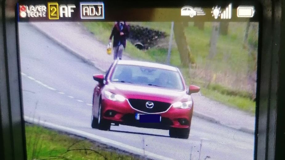 Kierowca mazdy zdecydowanie przesadził