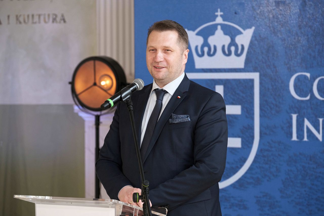 Przemysław Czarnek przemawia podczas inauguracji Collegium Intermarium