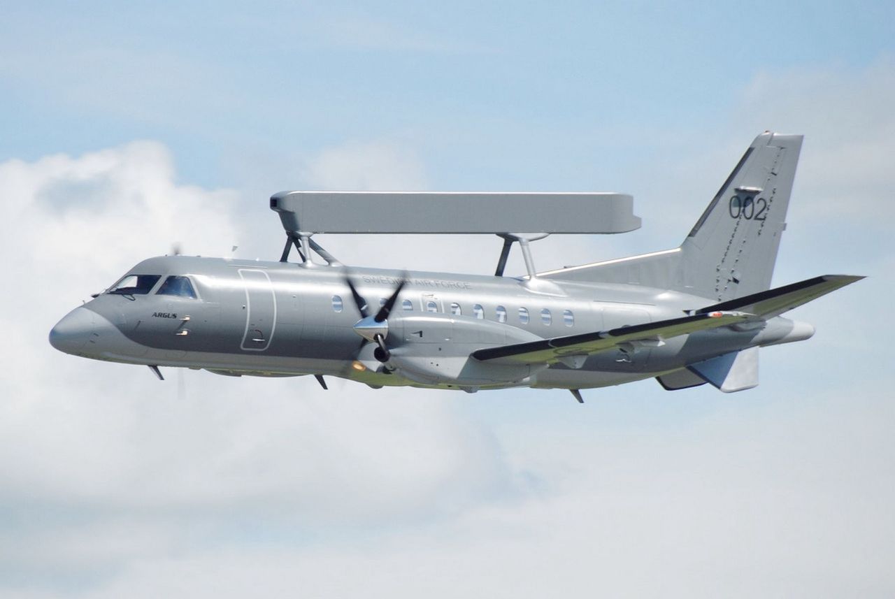 Saab 340 AEW&C dla Ukrainy. Szwedzi przekażą jej dwa samoloty wczesnego ostrzegania