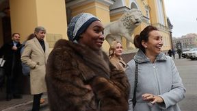 Venus Williams zwiedzała Rosję. Jej futro zrobiło furorę wśród kibiców