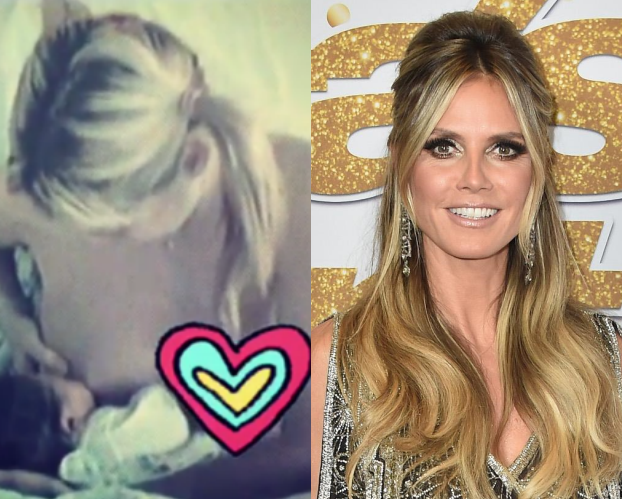 Heidi Klum podzieliła się intymnym nagraniem, na którym KARMI PIERSIĄ!