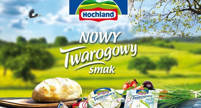 Hochland Twarogowy w plastrach i krążkach wsparty kampanią (wideo)