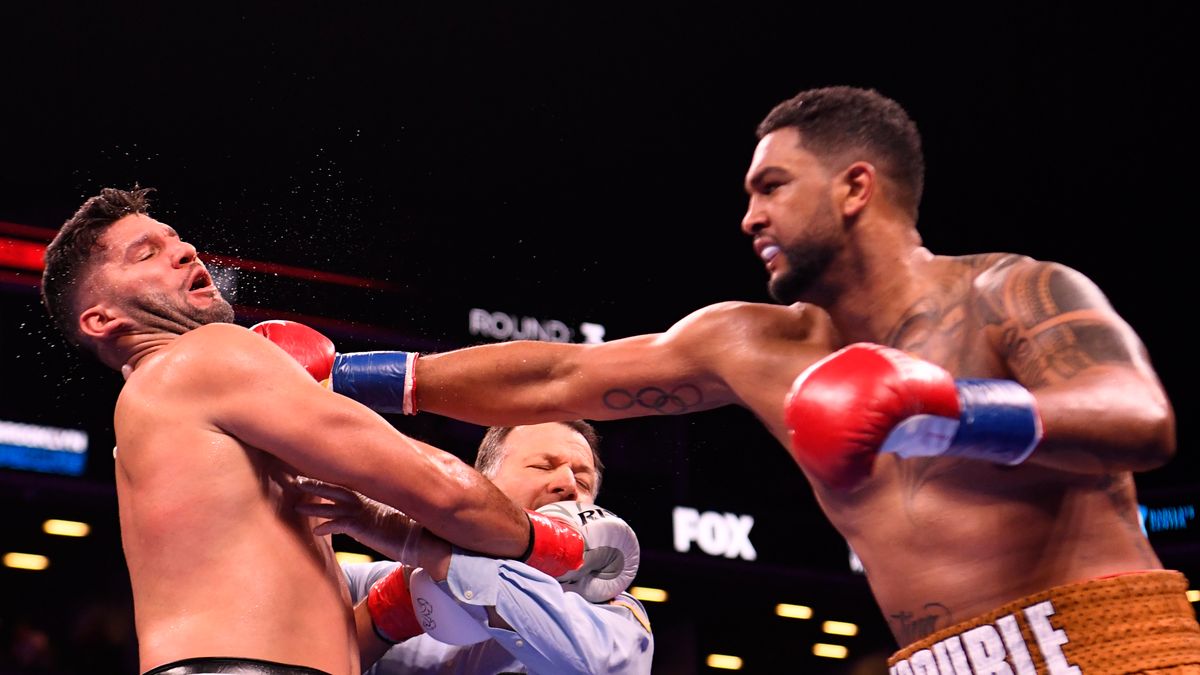 Getty Images / Sarah Stier / Stringer / Na zdjęciu: Dominik Breazeale nokautuje Carlosa Negrona