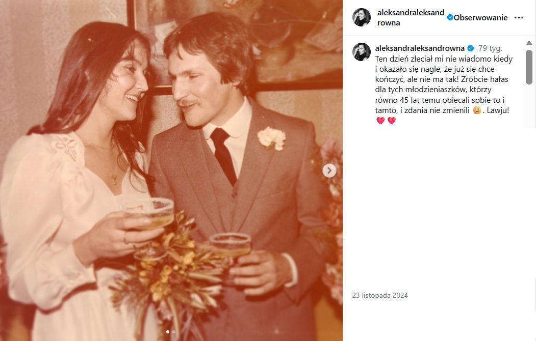 Jolanta i Aleksander Kwaśniewscy w 1979 r.