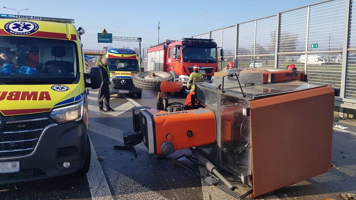 Tragiczny wypadek w Elizówce z udziałem ciągnika rolniczego