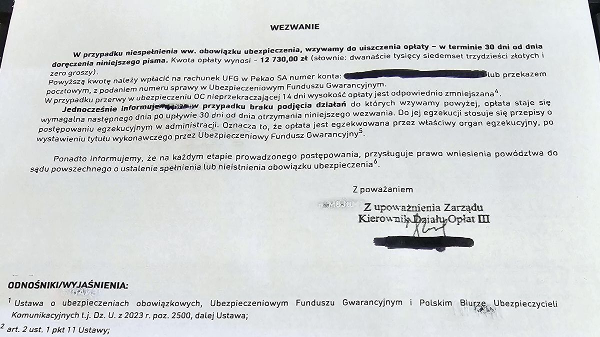 Listo od UFG w sprawie przerwy w OC może podnieść ciśnienie