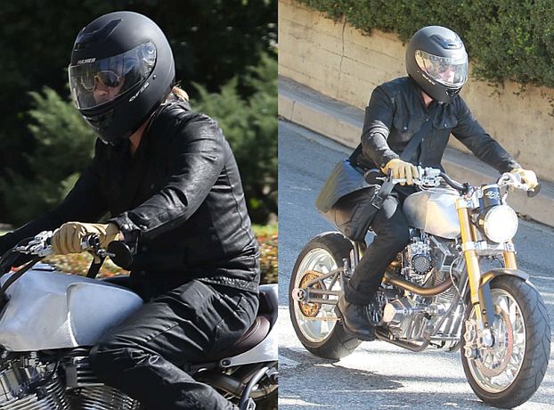 Brad Pitt na motocyklu za 300 tysięcy!