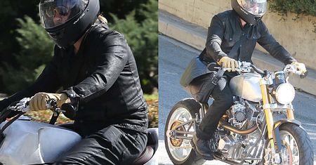 Brad Pitt na motocyklu za 300 tysięcy!