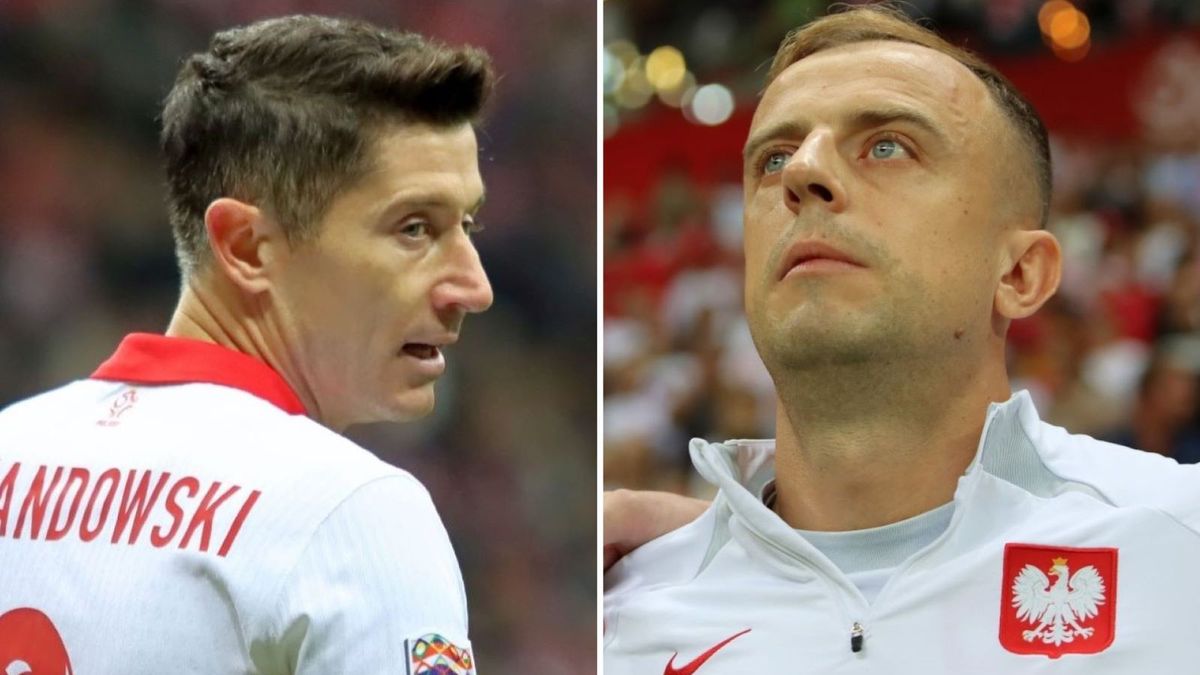 WP SportoweFakty / Mateusz Czarnecki / Na zdjęciu: Robert Lewandowski (L), Kamil Grosicki (P)