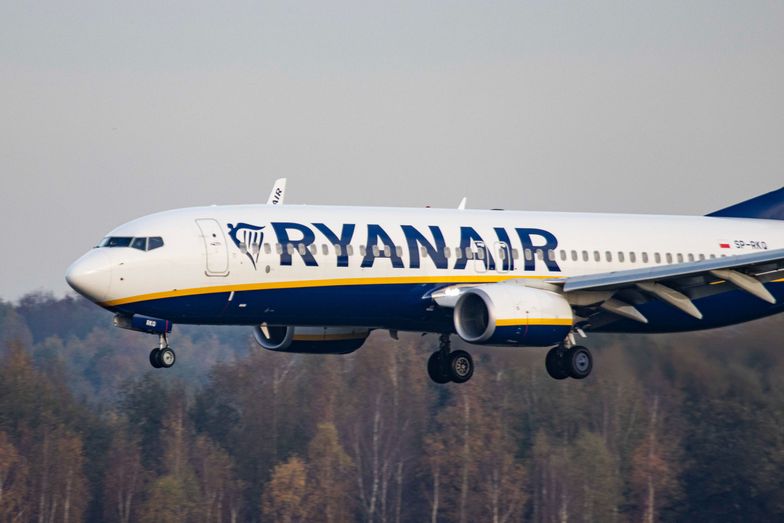 A Ryanair Boeing 737-800 aircraft as seen on final approach flying, touching down and taxiing in Eindhoven EIN EHEH Airport in the Netherlands. The narrow body airplane has the registration SP-RKQ and belongs to Buzz Airline,  a Polish carrier headquartered in Warsaw. Formerly called Ryanair Sun a subsidiary of the Irish low cost budget airline company Ryanair. The flights and passenger traffic in Eindhoven is reduced because of the Covid-19 Coronavirus pandemic and the lockdowns applied in multiple European Countries. Eindhoven, Netherlands on November 8, 2020 (Photo by Nicolas Economou/NurPhoto via Getty Images)