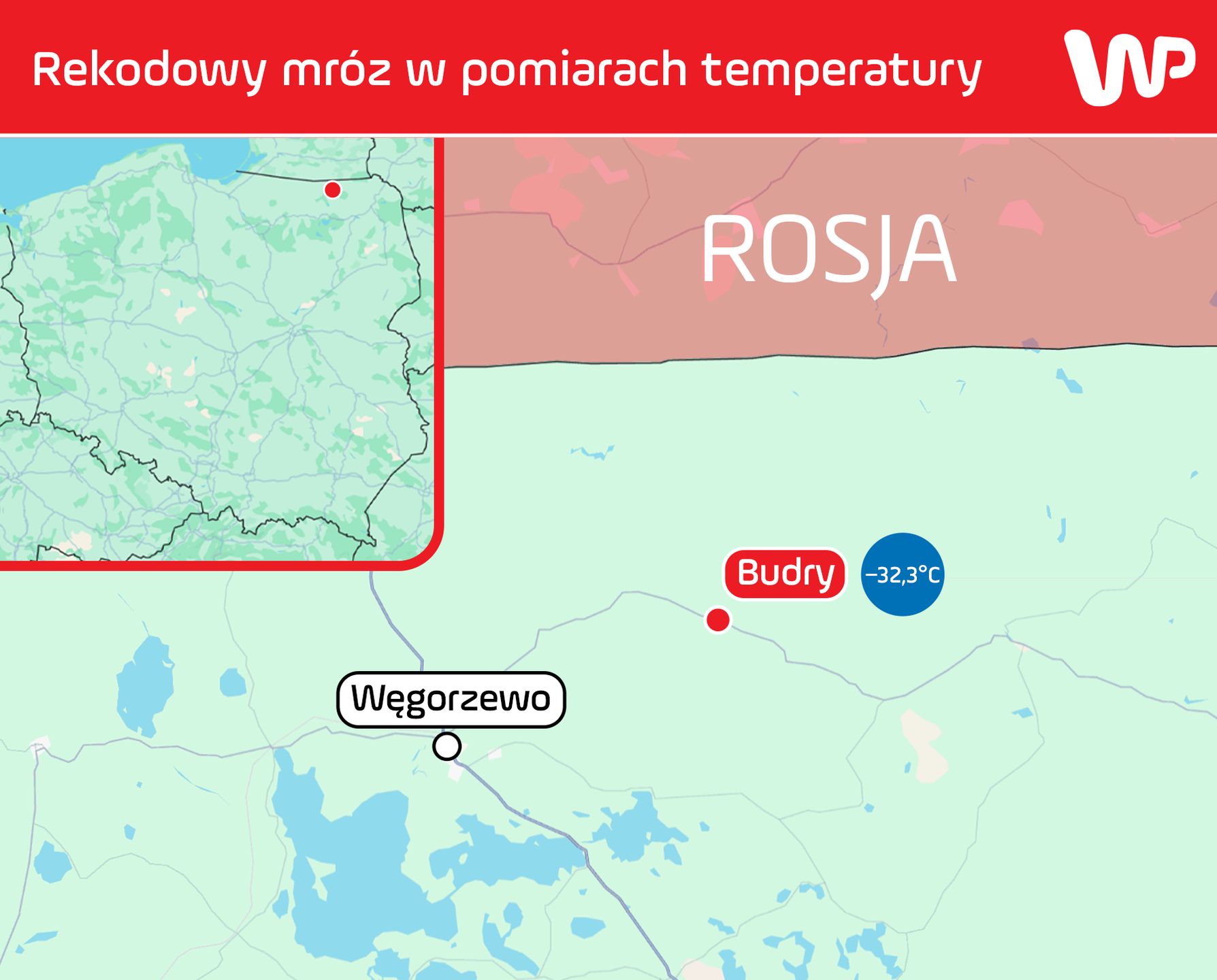 Gmina Budry jest dziś polskim biegunem zimna
