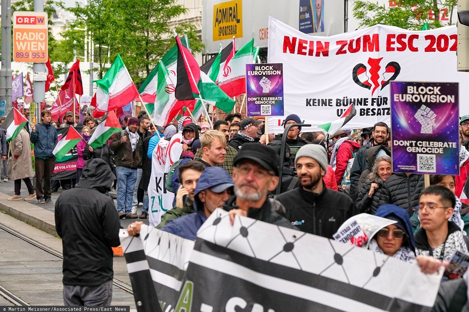 Propalestyńskie protesty przed Eurowizją 2026
