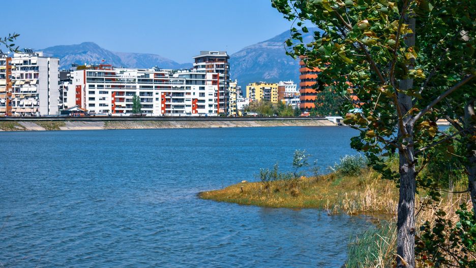 Widok na Tiranę