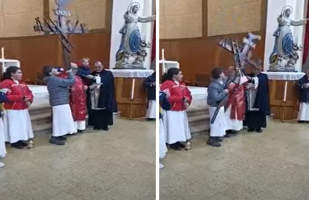 Ministrant uderzył proboszcza w głowę 
