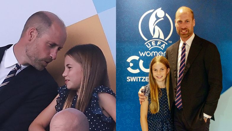 Książę William i księżniczka Charlotte na EURO 2025 kobiet