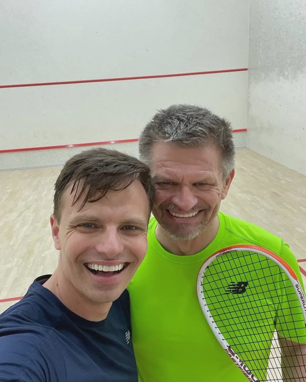 Marcin Hakiel z tatą