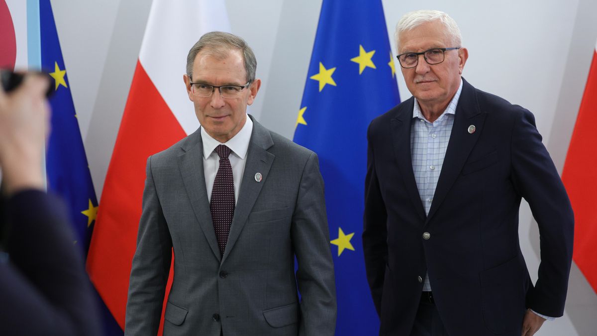 Senatorowie Zygmunt Frankiewicz i  Wadim Tyszkiewicz 
