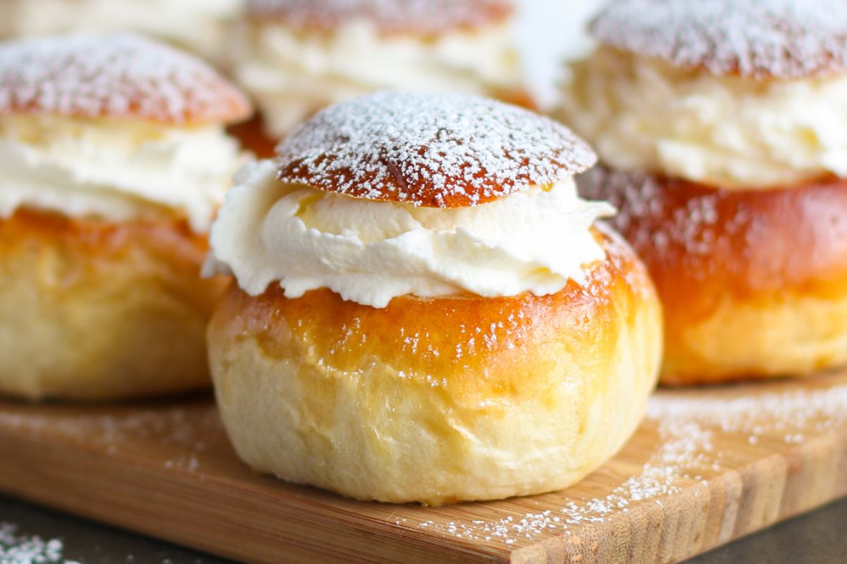 Semlor is a delicious Swedish dessert.
