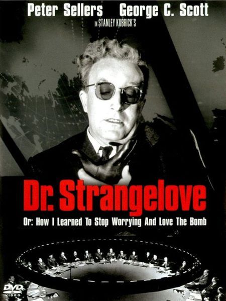 Peter Sellers w 'Doktora Strangelove, czyli jak przestałem się martwić i pokochałem bombę'