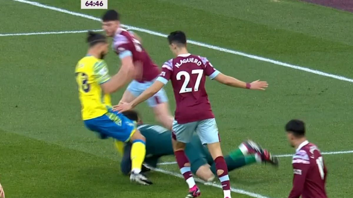 Materiały prasowe / Viaplay / Na zdjęciu: faul Felipe na Fabiańskim