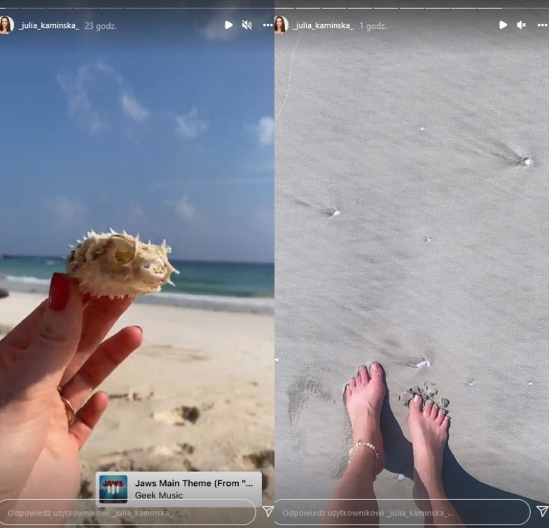 Julia Kamińska na wakacjach